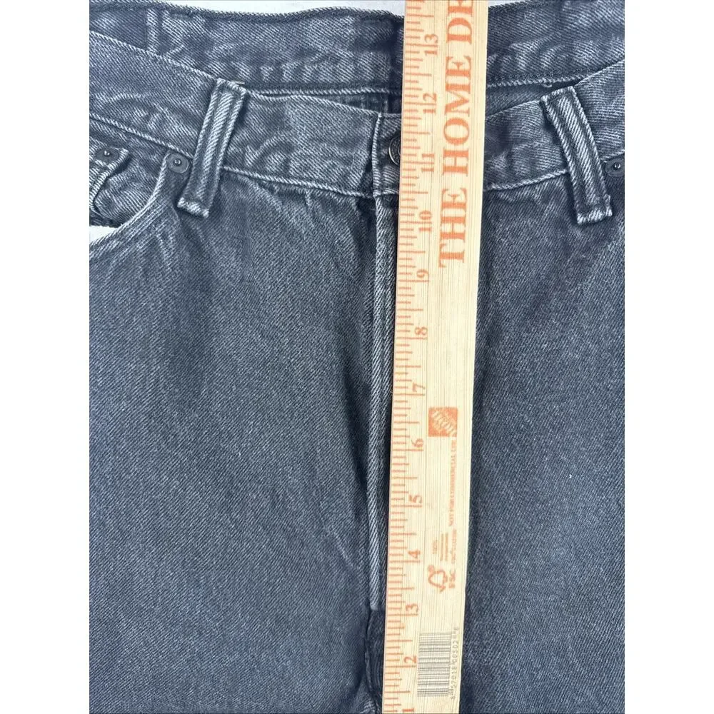 Levi’s 501 Men’s 38x30 Jeans Black Button Fly Denim Pants Straight Leg